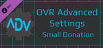 OVR Advanced Settings: Small Donation banner image