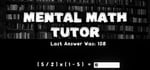 Mental Math Tutor steam charts