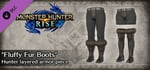 Monster Hunter Rise - "Fluffy Fur Boots" Hunter layered armor piece banner image