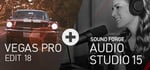 VEGAS Pro 18 Edit + SOUND FORGE Audio Studio 15 banner image