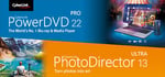 CyberLink PowerDVD 22 Pro + PhotoDirector 13 Ultra banner image
