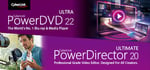 CyberLink PowerDVD 22 Ultra + PowerDirector 20 Ultimate banner image