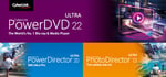 CyberLink PowerDVD 22 Ultra + PowerDirector 20 Ultra + PhotoDirector 13 Ultra banner image