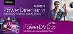 CyberLink PowerDirector 21 Ultimate + PowerDVD 22 Ultra banner image