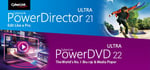 CyberLink PowerDirector 21 Ultra + PowerDVD 22 Ultra banner image