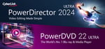 CyberLink PowerDirector 2024 Ultra + PowerDVD 22 Ultra banner image