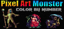 Pixel Art Monster - Color by Number header banner