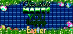 Chocolate makes you happy: Easter header banner