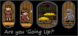 "Going Up?" header banner