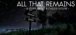 All That Remains: A story about a child's future header banner