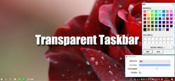 Transparent Taskbar header banner