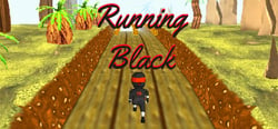 Running Black header banner
