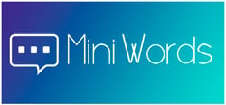 Mini Words - minimalist puzzle header banner