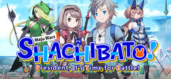 Shachibato! President, It's Time for Battle! Maju Wars header banner