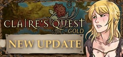 Claire's Quest: GOLD header banner