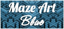 Maze Art: Blue header banner