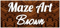 Maze Art: Brown header banner