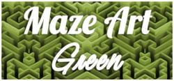 Maze Art: Green header banner