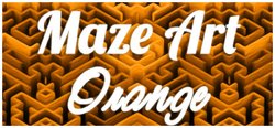 Maze Art: Orange header banner