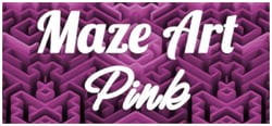 Maze Art: Pink header banner