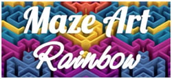 Maze Art: Rainbow header banner