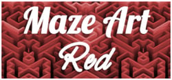 Maze Art: Red header banner