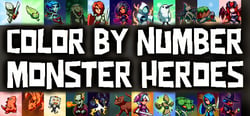 Color by Number - Monster Heroes header banner