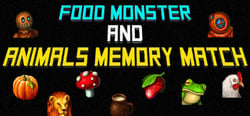 Food Monster and Animals Memory Match header banner