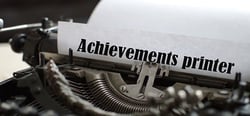 Achievements printer header banner