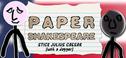 Paper Shakespeare: Stick Julius Caesar (with a dagger) header banner