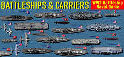 Battleships and Carriers - WW2 Battleship Game header banner