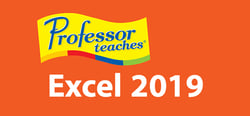 Professor Teaches Excel 2019 header banner