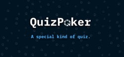 QuizPoker: Mix of Quiz and Poker header banner