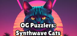 OG Puzzlers: Synthwave Cats header banner