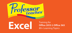 Professor Teaches® Excel 2013 & 365 header banner