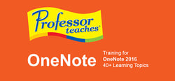 Professor Teaches OneNote 2016 header banner