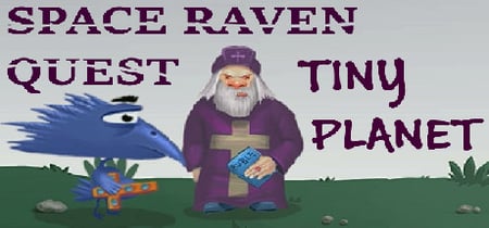 Space raven quest - Tiny planet banner