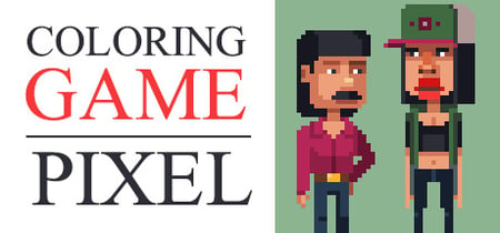 Coloring Game: Pixel banner