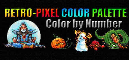RETRO-PIXEL COLOR PALETTE: Color by Number banner