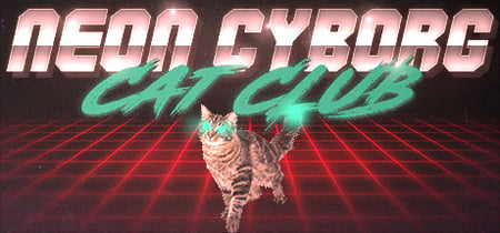 Neon Cyborg Cat Club banner