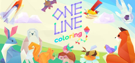 One Line Coloring banner
