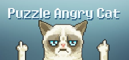 Puzzle Angry Cat banner