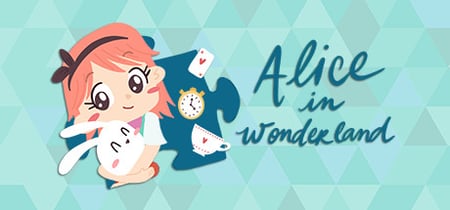 Alice in Wonderland - a jigsaw puzzle tale banner