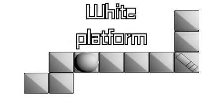 White platform banner
