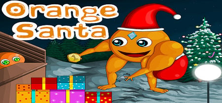 Orange Santa banner