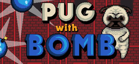 Pug With Bomb banner
