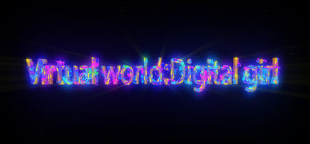 Virtual world-Digital girl banner