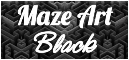 Maze Art: Black banner