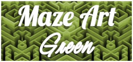 Maze Art: Green banner