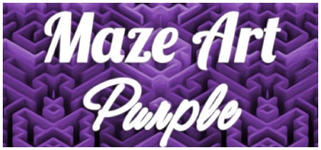 Maze Art: Purple banner